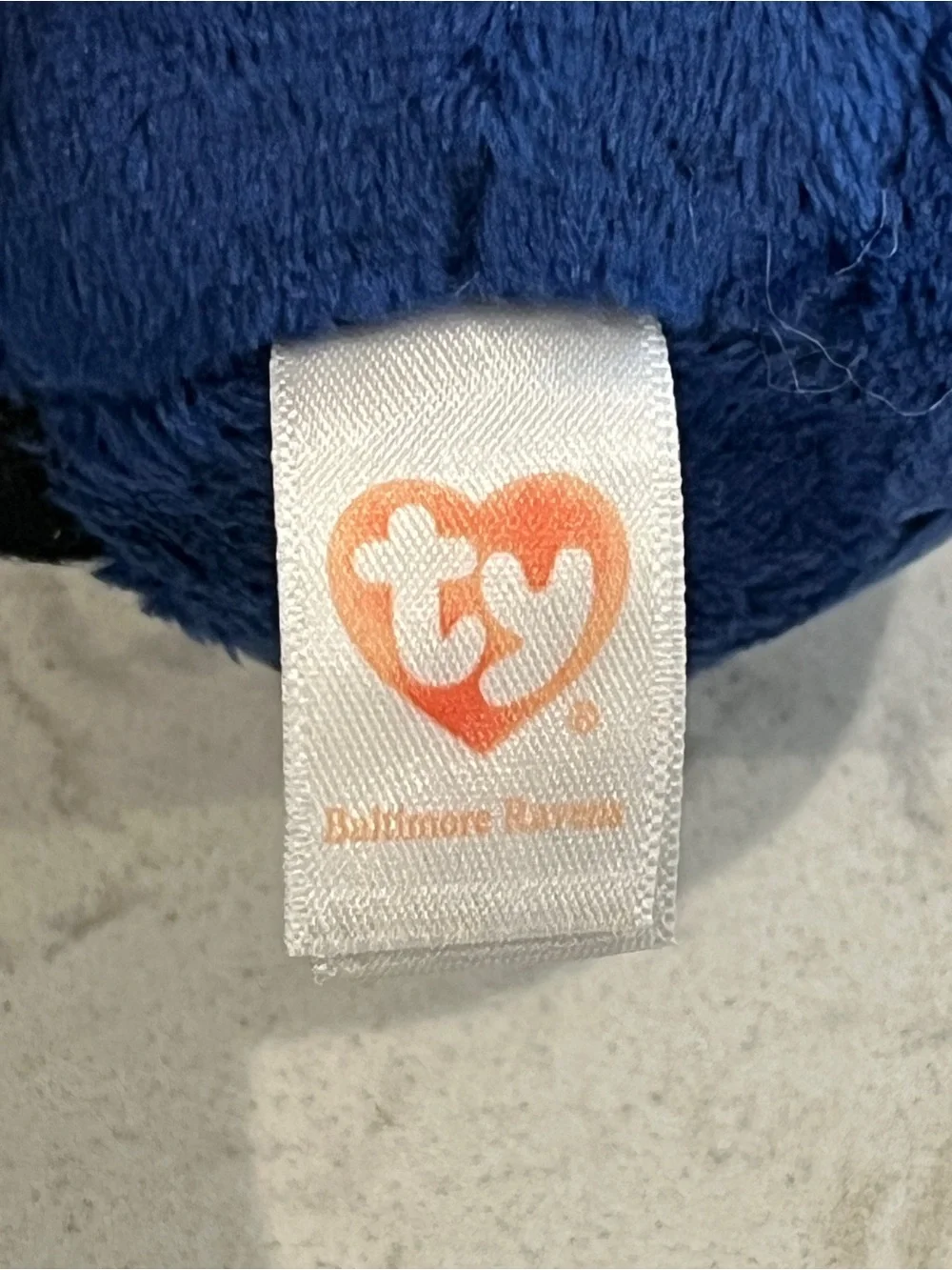Ty Beanie Ballz Baltimore Ravens Plush Clip Keychain.